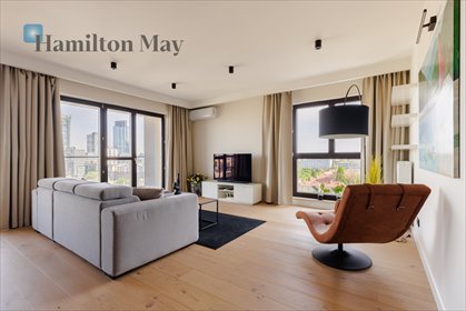 Na wynajem luksusowy apartament 86 m² z panoramicznym widokiem mieszkanie Warszawa, Wola, Skierniewicka