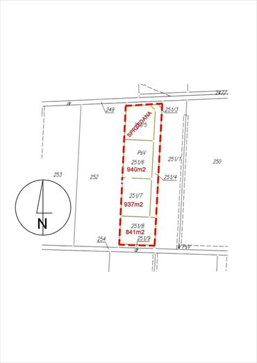 działka na sprzedaż 940m2 działka Jurowce