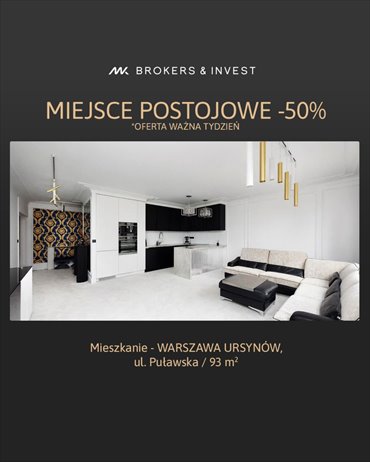 mieszkanie na sprzedaż 93m2 mieszkanie Warszawa, Ursynów, Puławska