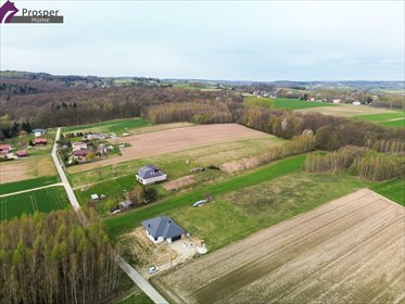 Działka pod dom z mediami, WZ, 1067 m2, spokojna okolica działka Będzienica