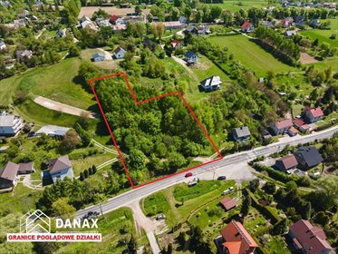 Na sprzedaż widokowa działka 4402 m² w Sance działka Sanka