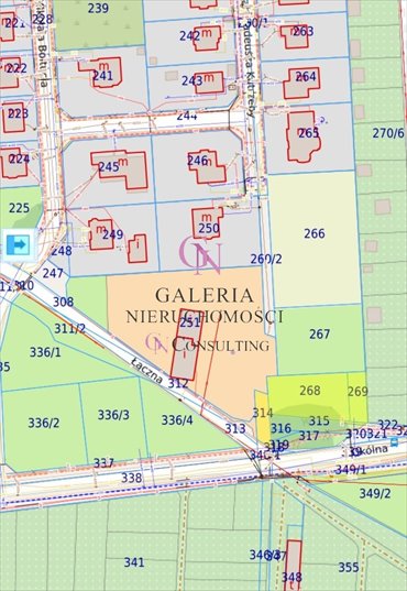 działka na sprzedaż 864m2 działka Toruń, Stawki, Okólna