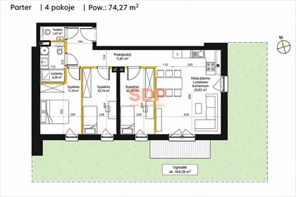 Nowoczesne 4 pokoje z ogrodem we Wrocławiu - zapraszam mieszkanie Wrocław, Węgliniecka