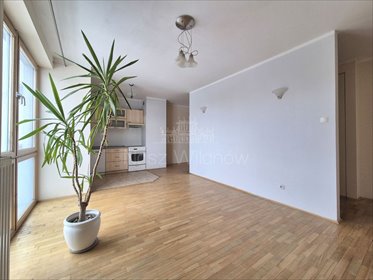 Jasne 2-pokojowe mieszkanie 48 m² w apartamentowcu - garaż i blisko komunikacji mieszkanie Warszawa, Mokotów, Aleja Wilanowska 91