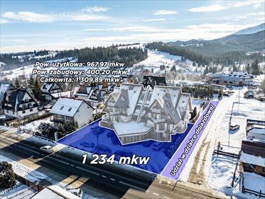 Pensjonat z 26 pokojami, jacuzzi i restauracją w Zakopanem lokal użytkowy Tatrzański, Oberconiówka