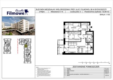 Przestronne 3-pokojowe mieszkanie z balkonem na Bartodziejach mieszkanie Bydgoszcz, Bartodzieje Małe, Filmowa