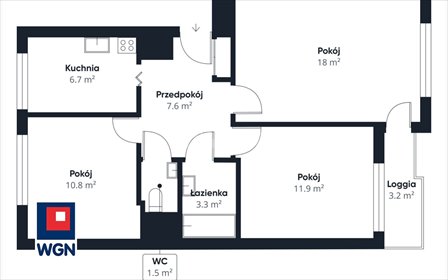 mieszkanie na sprzedaż 61m2 mieszkanie Ostrów Wielkopolski, Centrum, Staszica