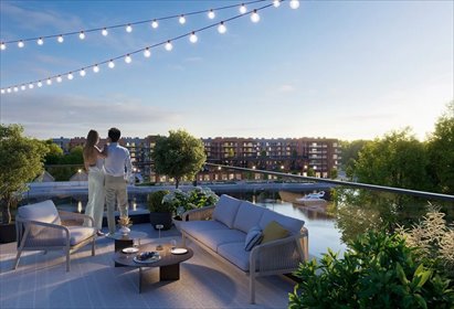 Nowoczesny apartament nad Motławą z tarasem i ogrodem zimowym mieszkanie Gdańsk, Śródmieście, Wiosny Ludów