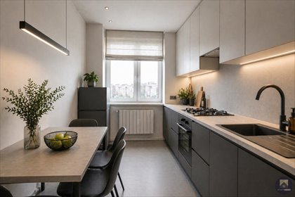 4-pokojowe mieszkanie 72,71 m² z potencjałem - widok, jasny salon mieszkanie Warszawa, Bielany, Wojciecha Bogusławskiego