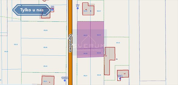 działka na sprzedaż 1243m2 działka Kalej, Ogrodowa