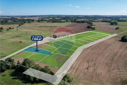 Działka budowlana 1109 m² z mediami, blisko morza. działka Będzino