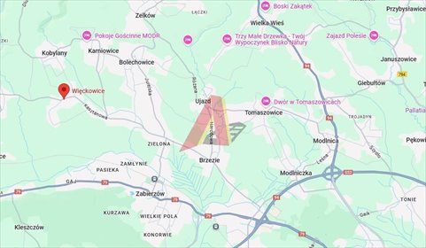 działka na sprzedaż 5700m2 działka Więckowice, Ogrodowa