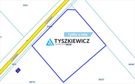 działka na sprzedaż Warzenko Lipowa 971 m2