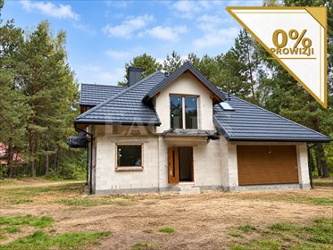 Nowoczesny dom 141 m² z garażem w Serocku (otulina lasu) dom Serock, Leśna