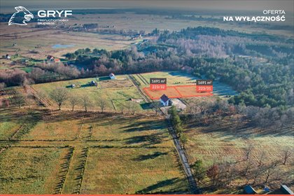 działka na sprzedaż 1691m2 działka Smołdziński Las