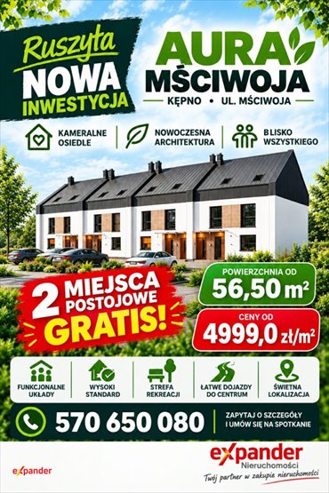 Na sprzedaż nowoczesne 3-pokojowe mieszkanie z ogródkiem w Kępnie mieszkanie Kępno, Mściwoja II
