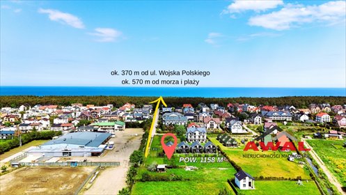 działka na sprzedaż 1158m2 działka Karwia, Śmiała