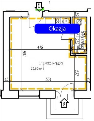 Nowoczesne 26,19 m² z ogrzewaniem podłogowym i parkingiem mieszkanie Żyrardów, Juliusza Słowackiego