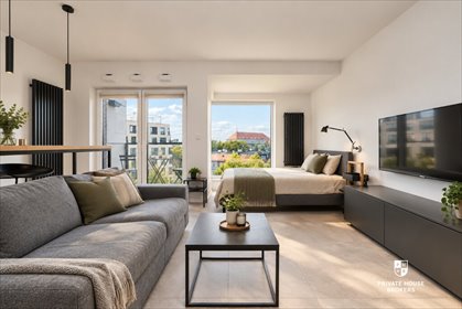 Na wynajem nowoczesne studio 33,52 m² z balkonem i parkingiem mieszkanie Wrocław, Śródmieście, Księcia Witolda