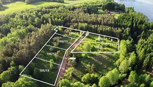 Działka budowlana nad jeziorem Woszczelskim – 1019 m² działka Lepaki Wielkie