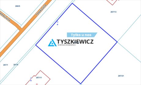 działka na sprzedaż 1500m2 działka Gdańsk, Klukowo, Telewizyjna