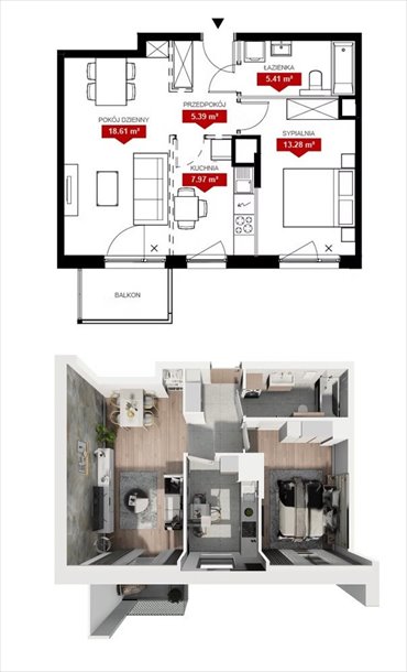 mieszkanie na sprzedaż 50m2 mieszkanie Poznań, Jeżyce, Klemensa Janickiego