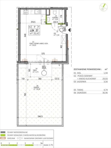 mieszkanie na sprzedaż 35m2 mieszkanie Warszawa, Białołęka