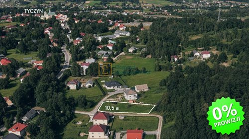 Działka 10,5 a z mediami (blisko Rzeszowa, spokojna okolica) działka Hermanowa