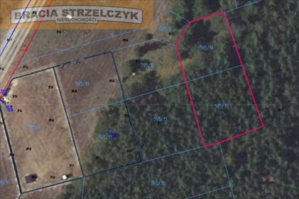 Działka budowlana z mediami, las, rekreacja, 931 m² działka Łacha