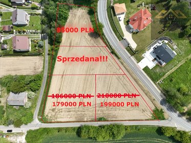 Działki budowlane w Radlnej – widok, media, atrakcyjna cena działka Radlna