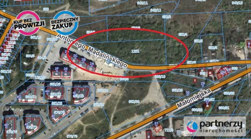 działka na sprzedaż 4914m2 działka Gdańsk, Ujeścisko, ul. Antoniego Józefa Madalińskiego