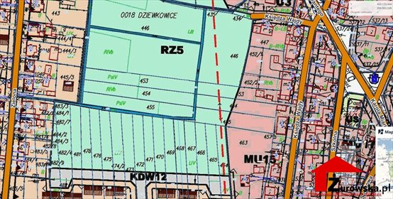 działka na sprzedaż 2560m2 działka Dziewkowice