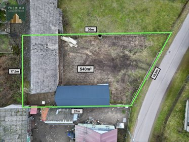 działka na sprzedaż 540m2 działka Narew, Młynowa