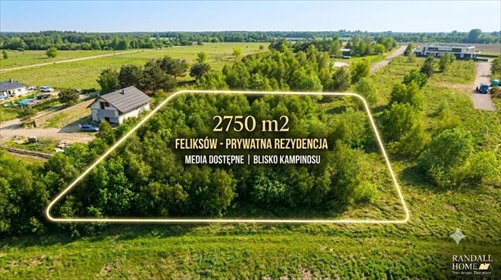 Ekskluzywna działka leśna 2750 m² w Feliksowie działka Feliksów, Zajęcza
