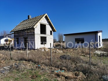 Nowoczesny dom w stanie surowym z budynkiem gospodarczym, 1420 m² działki dom Gzin Górny