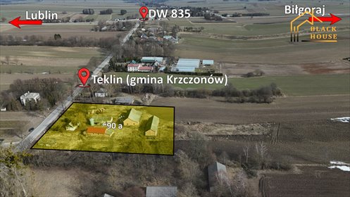 działka na sprzedaż 80160m2 działka Teklin