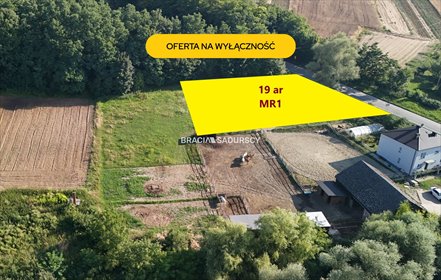 Działka 19 arów pod dom w Stręgoborzycach - polecam działka Igołomia-Wawrzeńczyce, Stręgoborzyce