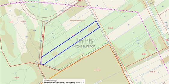 działka na sprzedaż 20850m2 działka Warszawa, Wilanów, Powsin, Wiedeńska