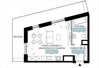 mieszkanie na sprzedaż 27m2 mieszkanie Katowice, Centrum, Juliusza Słowackiego