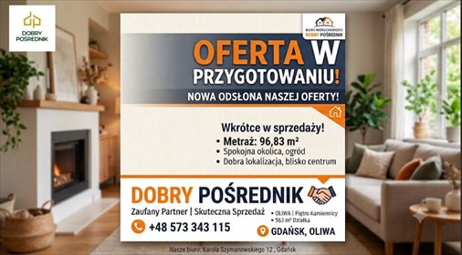 Przestronne 4-pokojowe mieszkanie z dużą działką mieszkanie Gdańsk, Polanki