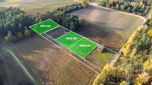 działka na sprzedaż 1000m2 działka Wólka-Wojciechówek, Sosnowa