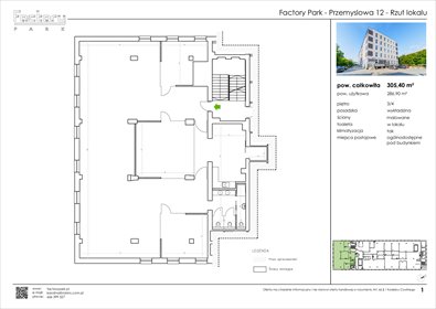 lokal użytkowy na wynajem 305m2 lokal użytkowy Kraków, Podgórze, Przemysłowa