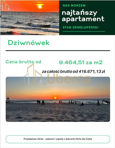 mieszkanie na sprzedaż 48m2 mieszkanie Dziwnówek