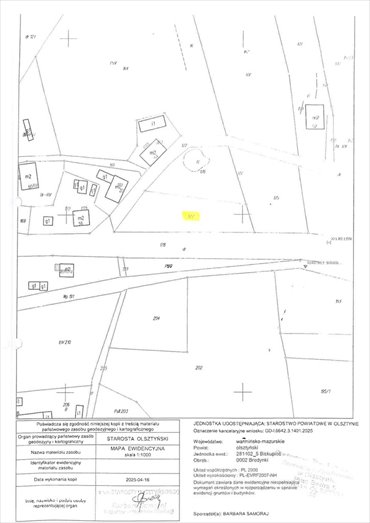 działka na sprzedaż 1363m2 działka Bredynki