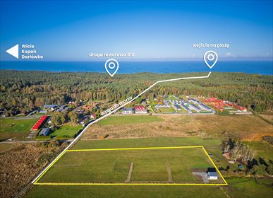 działka na sprzedaż 250m2 działka Jarosławiec, Jarosławiec, Za Lasem