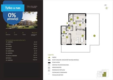 Polecam nowoczesne 4-pokojowe mieszkanie z balkonem i ogródkiem mieszkanie Bydgoszcz, Flisy, Mińska