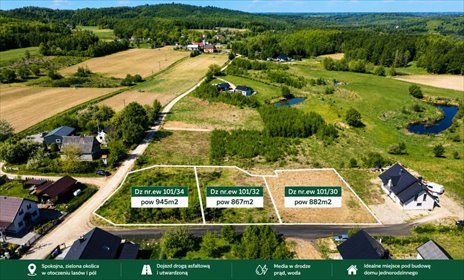 Działki budowlane w Rybakach z warunkami zabudowy i mediami działka Rybaki