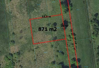 działka na sprzedaż 871m2 działka Własna