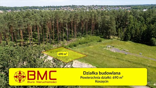 Działka budowlana 690 m² przy lesie w Koszęcinie działka Koszęcin, Piaskowa