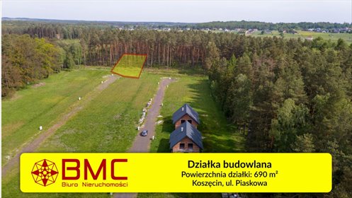 Działka budowlana 690 m² przy lesie w Koszęcinie działka Koszęcin, Piaskowa